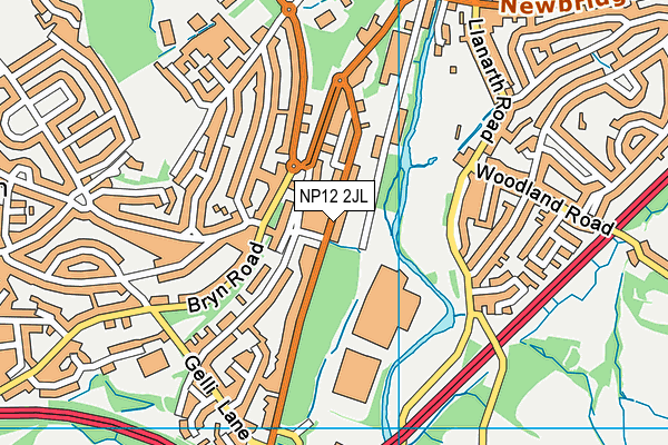 NP12 2JL map - OS VectorMap District (Ordnance Survey) NP12 2JL map - OS VectorMap District (Ordnance Survey)