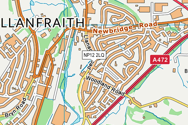 NP12 2LQ map - OS VectorMap District (Ordnance Survey) NP12 2LQ map - OS VectorMap District (Ordnance Survey)
