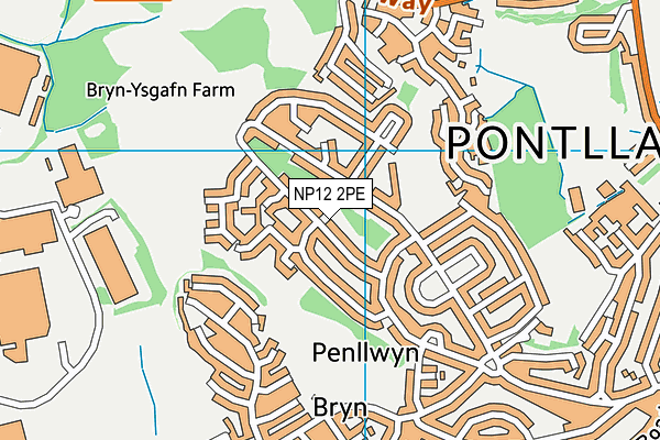 NP12 2PE map - OS VectorMap District (Ordnance Survey) NP12 2PE map - OS VectorMap District (Ordnance Survey)