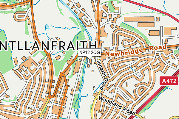 NP12 2QG map - OS VectorMap District (Ordnance Survey) NP12 2QG map - OS VectorMap District (Ordnance Survey)