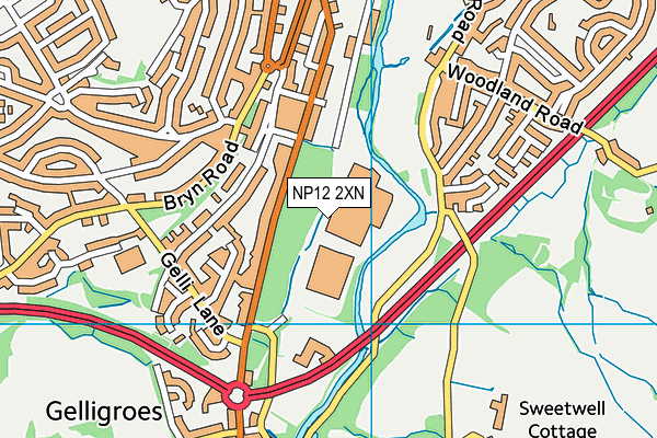 NP12 2XN map - OS VectorMap District (Ordnance Survey) NP12 2XN map - OS VectorMap District (Ordnance Survey)