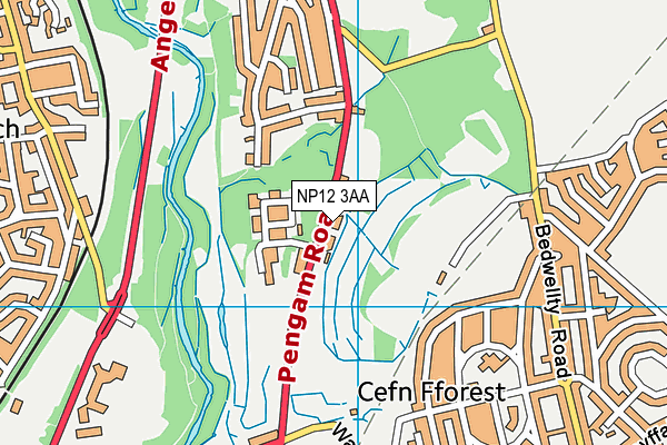 NP12 3AA map - OS VectorMap District (Ordnance Survey) NP12 3AA map - OS VectorMap District (Ordnance Survey)