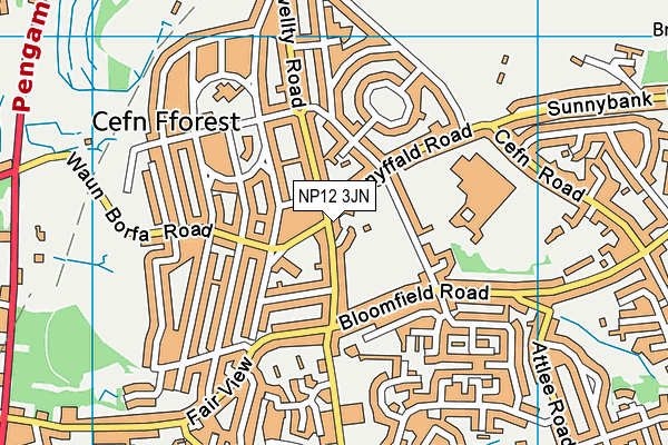 NP12 3JN map - OS VectorMap District (Ordnance Survey) NP12 3JN map - OS VectorMap District (Ordnance Survey)