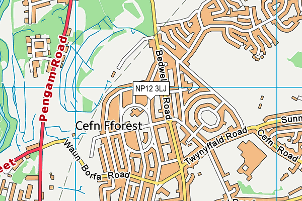 NP12 3LJ map - OS VectorMap District (Ordnance Survey) NP12 3LJ map - OS VectorMap District (Ordnance Survey)