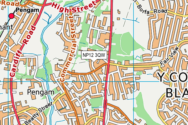 NP12 3QW map - OS VectorMap District (Ordnance Survey) NP12 3QW map - OS VectorMap District (Ordnance Survey)