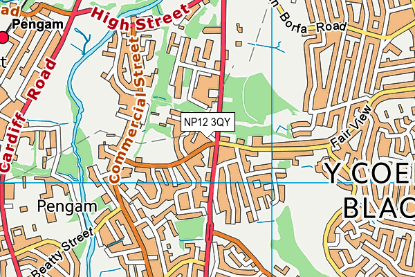 NP12 3QY map - OS VectorMap District (Ordnance Survey) NP12 3QY map - OS VectorMap District (Ordnance Survey)