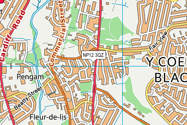 NP12 3QZ map - OS VectorMap District (Ordnance Survey) NP12 3QZ map - OS VectorMap District (Ordnance Survey)
