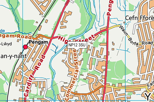 NP12 3SU map - OS VectorMap District (Ordnance Survey) NP12 3SU map - OS VectorMap District (Ordnance Survey)