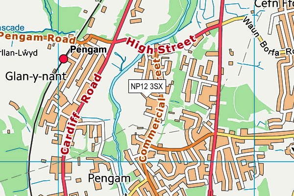 NP12 3SX map - OS VectorMap District (Ordnance Survey) NP12 3SX map - OS VectorMap District (Ordnance Survey)
