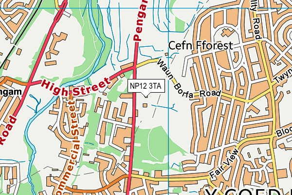 NP12 3TA map - OS VectorMap District (Ordnance Survey) NP12 3TA map - OS VectorMap District (Ordnance Survey)
