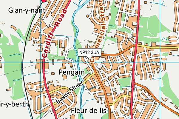 NP12 3UA map - OS VectorMap District (Ordnance Survey) NP12 3UA map - OS VectorMap District (Ordnance Survey)