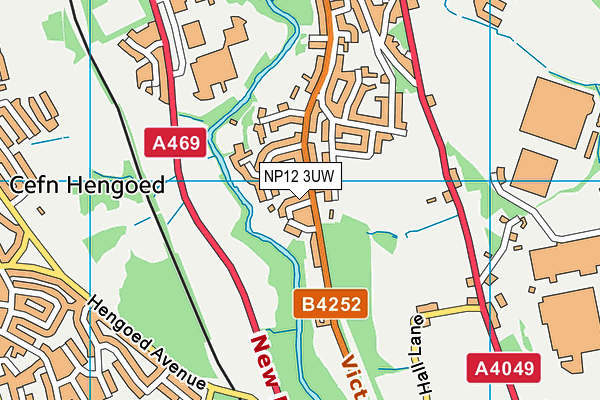 NP12 3UW map - OS VectorMap District (Ordnance Survey) NP12 3UW map - OS VectorMap District (Ordnance Survey)