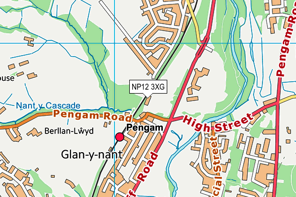 NP12 3XG map - OS VectorMap District (Ordnance Survey) NP12 3XG map - OS VectorMap District (Ordnance Survey)