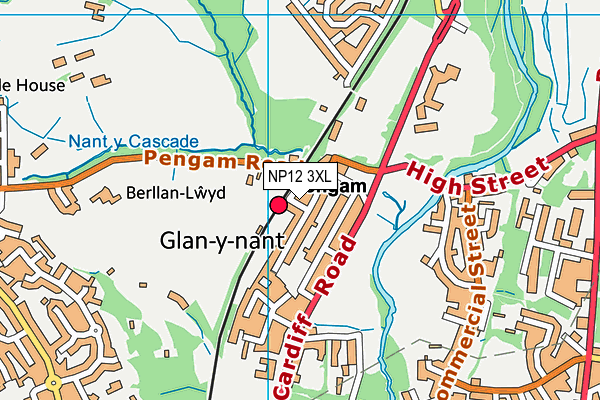 NP12 3XL map - OS VectorMap District (Ordnance Survey) NP12 3XL map - OS VectorMap District (Ordnance Survey)