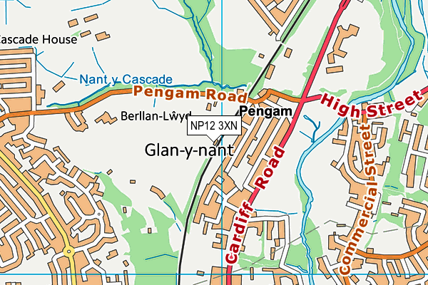 NP12 3XN map - OS VectorMap District (Ordnance Survey) NP12 3XN map - OS VectorMap District (Ordnance Survey)