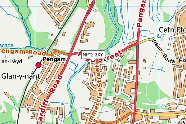 NP12 3XY map - OS VectorMap District (Ordnance Survey) NP12 3XY map - OS VectorMap District (Ordnance Survey)