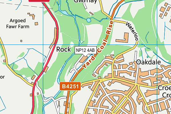 NP12 4AB map - OS VectorMap District (Ordnance Survey) NP12 4AB map - OS VectorMap District (Ordnance Survey)