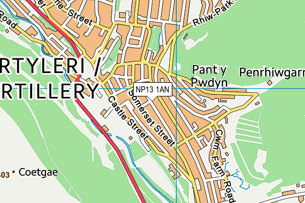 NP13 1AN map - OS VectorMap District (Ordnance Survey) NP13 1AN map - OS VectorMap District (Ordnance Survey)