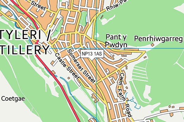 NP13 1AS map - OS VectorMap District (Ordnance Survey) NP13 1AS map - OS VectorMap District (Ordnance Survey)