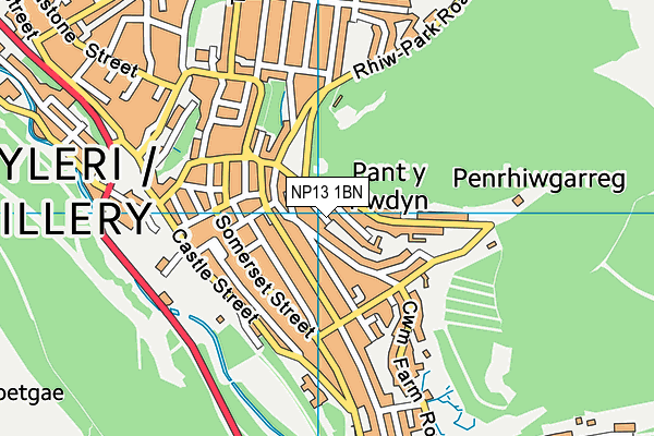 NP13 1BN map - OS VectorMap District (Ordnance Survey) NP13 1BN map - OS VectorMap District (Ordnance Survey)
