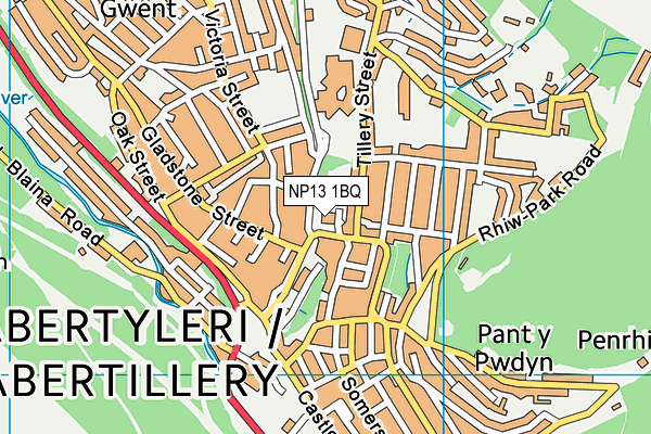 NP13 1BQ map - OS VectorMap District (Ordnance Survey) NP13 1BQ map - OS VectorMap District (Ordnance Survey)