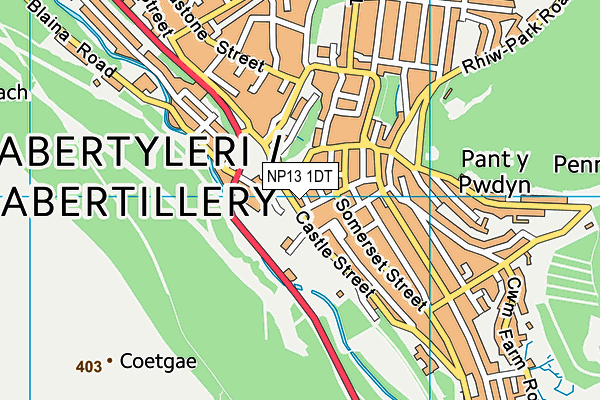 NP13 1DT map - OS VectorMap District (Ordnance Survey) NP13 1DT map - OS VectorMap District (Ordnance Survey)