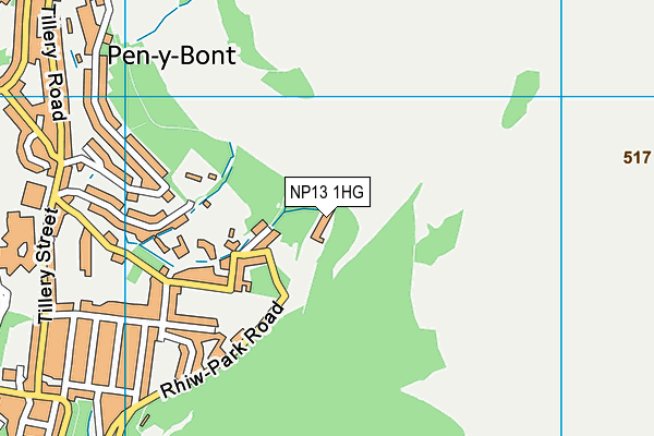 NP13 1HG map - OS VectorMap District (Ordnance Survey) NP13 1HG map - OS VectorMap District (Ordnance Survey)