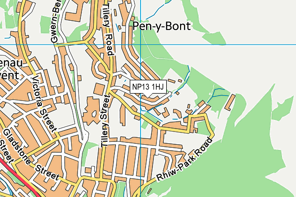 NP13 1HJ map - OS VectorMap District (Ordnance Survey) NP13 1HJ map - OS VectorMap District (Ordnance Survey)
