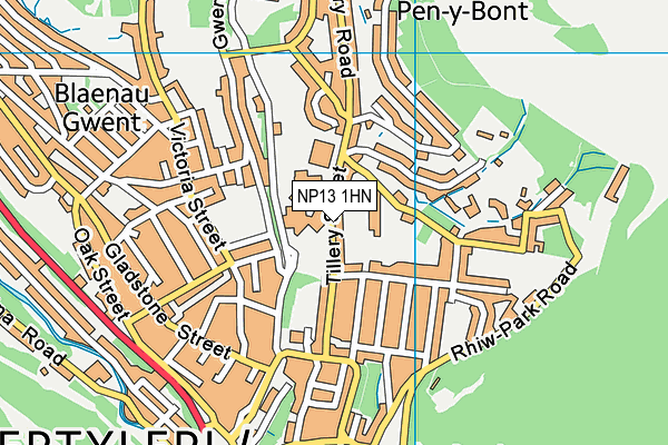 NP13 1HN map - OS VectorMap District (Ordnance Survey) NP13 1HN map - OS VectorMap District (Ordnance Survey)