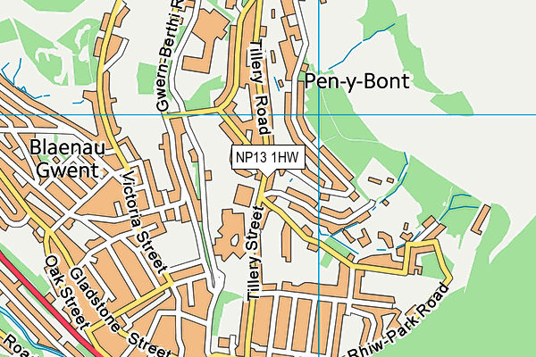 NP13 1HW map - OS VectorMap District (Ordnance Survey) NP13 1HW map - OS VectorMap District (Ordnance Survey)
