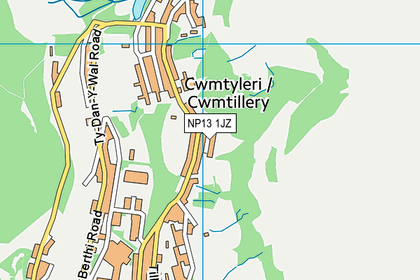 NP13 1JZ map - OS VectorMap District (Ordnance Survey) NP13 1JZ map - OS VectorMap District (Ordnance Survey)