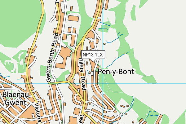 NP13 1LX map - OS VectorMap District (Ordnance Survey) NP13 1LX map - OS VectorMap District (Ordnance Survey)