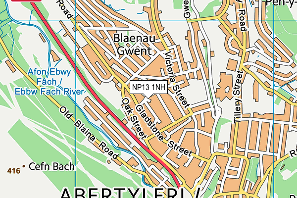 NP13 1NH map - OS VectorMap District (Ordnance Survey) NP13 1NH map - OS VectorMap District (Ordnance Survey)