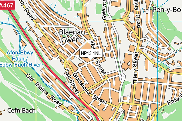 NP13 1NL map - OS VectorMap District (Ordnance Survey) NP13 1NL map - OS VectorMap District (Ordnance Survey)