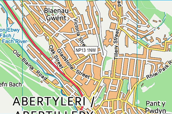 NP13 1NW map - OS VectorMap District (Ordnance Survey) NP13 1NW map - OS VectorMap District (Ordnance Survey)