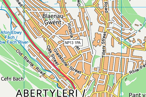 NP13 1PA map - OS VectorMap District (Ordnance Survey) NP13 1PA map - OS VectorMap District (Ordnance Survey)