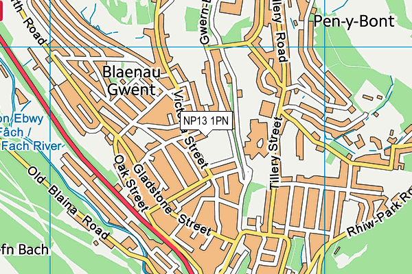 NP13 1PN map - OS VectorMap District (Ordnance Survey) NP13 1PN map - OS VectorMap District (Ordnance Survey)
