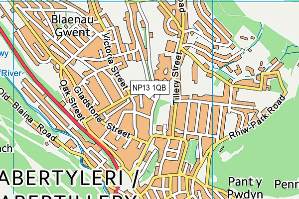 NP13 1QB map - OS VectorMap District (Ordnance Survey) NP13 1QB map - OS VectorMap District (Ordnance Survey)