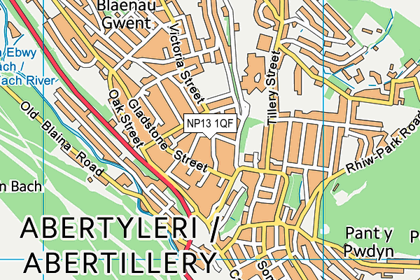 NP13 1QF map - OS VectorMap District (Ordnance Survey) NP13 1QF map - OS VectorMap District (Ordnance Survey)