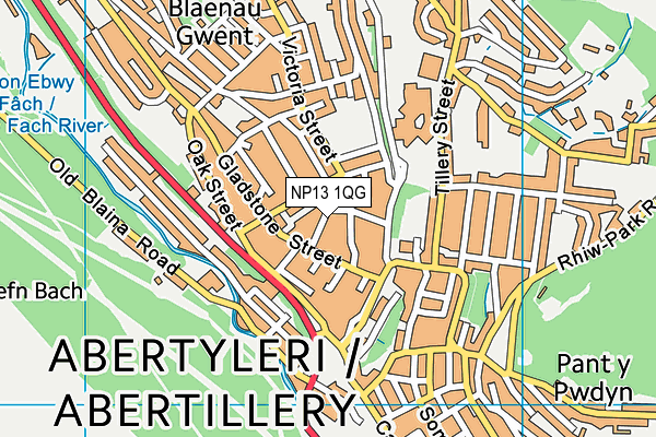 NP13 1QG map - OS VectorMap District (Ordnance Survey) NP13 1QG map - OS VectorMap District (Ordnance Survey)
