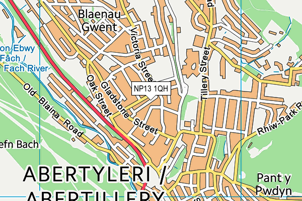 NP13 1QH map - OS VectorMap District (Ordnance Survey) NP13 1QH map - OS VectorMap District (Ordnance Survey)