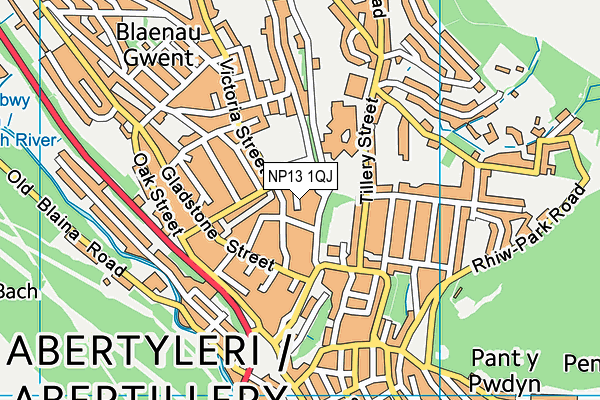 NP13 1QJ map - OS VectorMap District (Ordnance Survey) NP13 1QJ map - OS VectorMap District (Ordnance Survey)