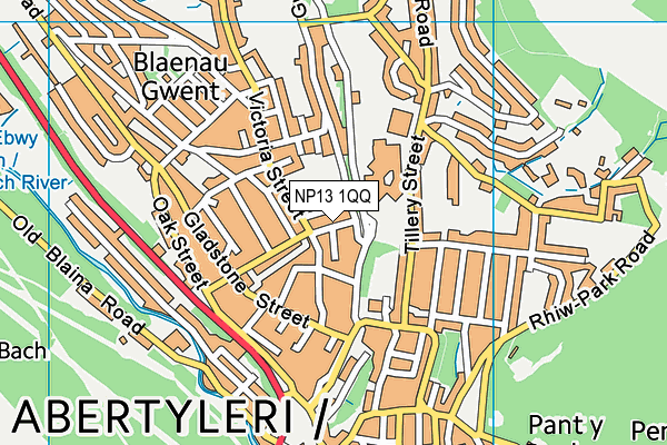 NP13 1QQ map - OS VectorMap District (Ordnance Survey) NP13 1QQ map - OS VectorMap District (Ordnance Survey)