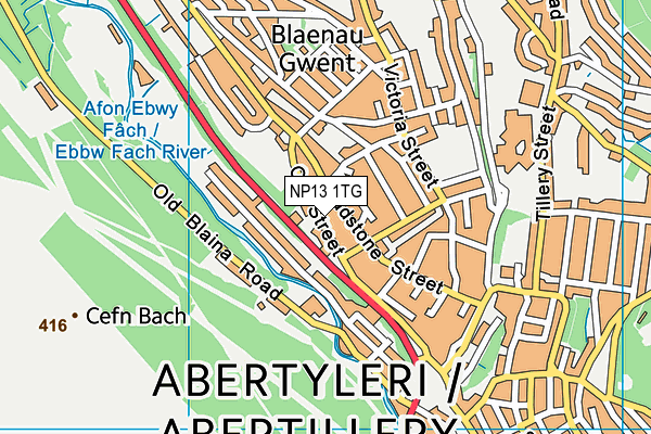 NP13 1TG map - OS VectorMap District (Ordnance Survey) NP13 1TG map - OS VectorMap District (Ordnance Survey)