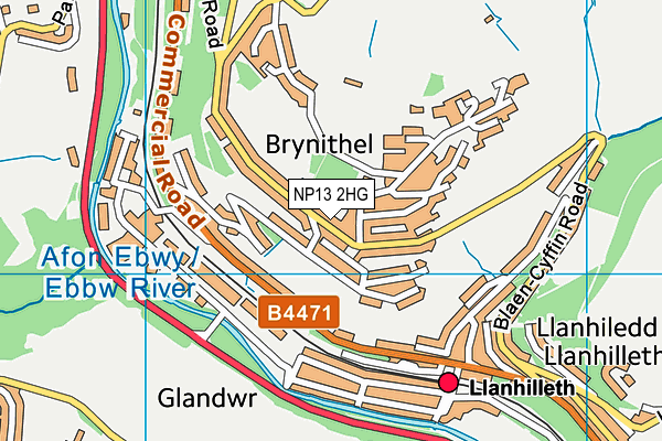 NP13 2HG map - OS VectorMap District (Ordnance Survey) NP13 2HG map - OS VectorMap District (Ordnance Survey)