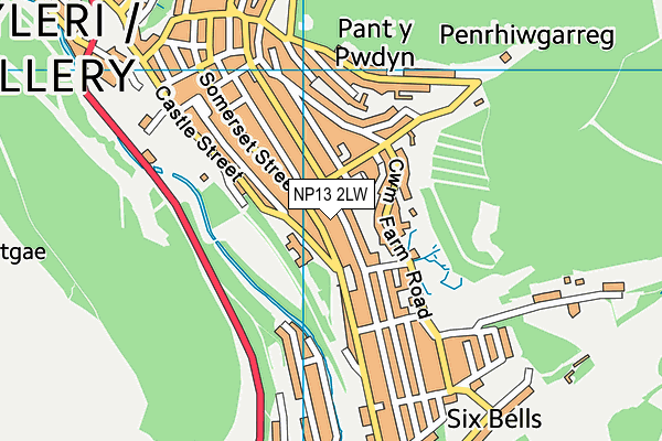 NP13 2LW map - OS VectorMap District (Ordnance Survey) NP13 2LW map - OS VectorMap District (Ordnance Survey)