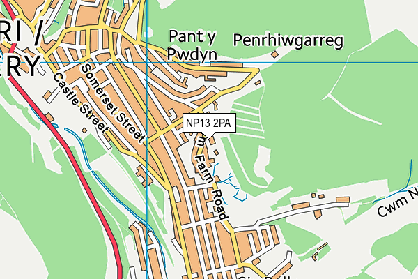 NP13 2PA map - OS VectorMap District (Ordnance Survey) NP13 2PA map - OS VectorMap District (Ordnance Survey)