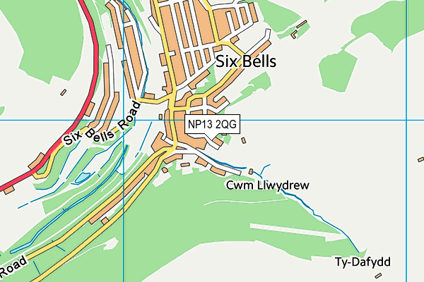 NP13 2QG map - OS VectorMap District (Ordnance Survey)