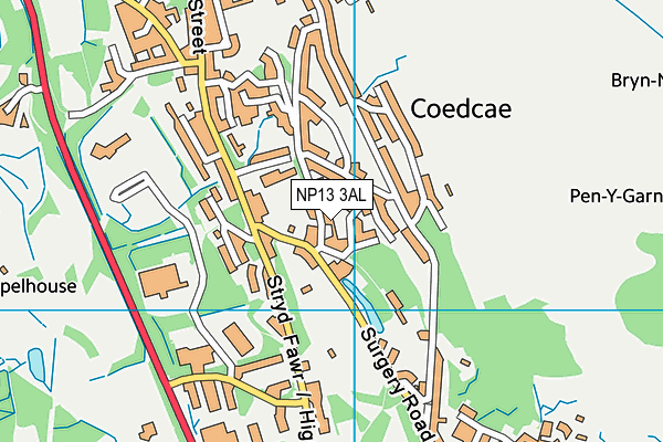 NP13 3AL map - OS VectorMap District (Ordnance Survey) NP13 3AL map - OS VectorMap District (Ordnance Survey)