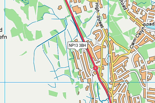 NP13 3BH map - OS VectorMap District (Ordnance Survey) NP13 3BH map - OS VectorMap District (Ordnance Survey)